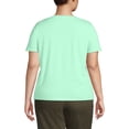 thumbnail image 2 of Lands' End Women's Plus Size Relaxed Supima Cotton T-Shirt, 2 of 3