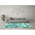 thumbnail image 3 of Ahgly Company Indoor Rectangle Abstract Light Blue Modern Area Rugs, 8' x 10', 3 of 4