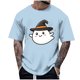 thumbnail image 1 of Blusas y camisas de manga corta y cuello redondo para hombre. Blusas/camisetas de manga corta con cuello redondo y estampado de Halloween para hombre. Blusa para hombre., 1 of 4
