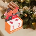 thumbnail image 5 of CIMAXIC Calendrier de Noël en Bois Calendrier de Bureau Bloc de Calendrier de Noël Décoration de Bureau Calendrier de Table Calendrier de Noël Décoratif Calendrier de Bureau Artisanat, 5 of 5