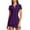 Dark Purple, variant on Arlun Womens 2 Piece Tennis Training Suits with Quarter Zip Short Sleeves and Short Skirts Active Exercise Sports Wear Slim Fit Soft Comfy Breathable Solid Color Outfits XS