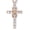 7-Infinity Rose, variant on MomentWish Cross Necklace for Women 1 Carat Moissanite Cross Pendant 925 Sterling Silver Easter Christian Birthday Jewelry Gifts