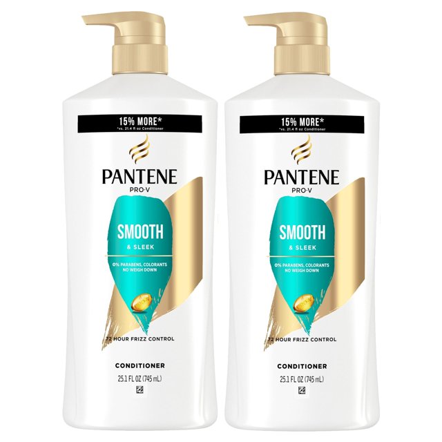 Set de acondicionador Pantene Smooth and Sleek, paquete doble