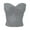 Grey, variant on Women's Tops Elegant Strapless Solid Color Knit Top For Women Stretchable Tube Bandeau Bra Crop Tops For Casual Or Party Wear Top Crop Top T Shirt Top Button Front Top Women V Necks Women Boy