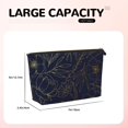 thumbnail image 4 of Toiletry Bag, Copper-Gold Gloss Outline Flower Leather Waterproof Travel Makeup Cosmetic Bag Organizer, Large Capacity Toiletry Bag for Travel Size Toiletries, Skin Care Bag for Women, 4 of 8