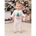 thumbnail image 4 of Christmas Family Pajamas Matching Sets with Dog Christmas Tree Print Plaid PJs, 4 of 10