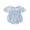 Sky Blue, variant on Cenuakty Toddler 0-18M Girls Romper, Short Sleeve Doll Collar Plaid Flower Infant Bodysuit Summer Clothes