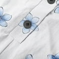 thumbnail image 6 of DeHolifer Women Cotton Linen Jumpsuits Casual Loose Summer Jumpsuit One Piece Print Outfits Sleeveless Wide Leg Pants Romper White XL, 6 of 7