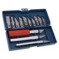thumbnail image 2 of 13-Piece Carving Chisel Set - Premium Steel Interchangeable Heads, Ergonomic Handles & Portable Storage Box, Multi-Purpose Sculpting Tools for Wood, Foam, Plastic and More DIY Craft Projects, 2 of 7