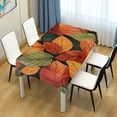 thumbnail image 4 of Yayeee Tablecloths 60" x 90" Rectangle Wrinkle Resistant Party Table Cover, Colorful Leaves, 4 of 8