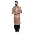 thumbnail image 1 of Atasi Kurta Pathani en Rayonne Imprimée avec Salwar Uni pour Tenue de Fête pour Hommes, 1 of 5