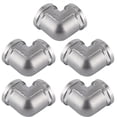 thumbnail image 3 of Pipe Connection Adapter,5Pcs 304 Stainless Steel Pipe Fittings Elbow Connector Remarkable Clarity, 3 of 8