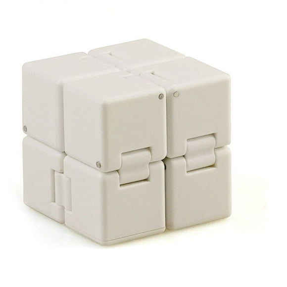 Magic Square Smooth Surface Flexible Rotation Fingertips Mobility Reliever Toys for Fingertips Professional Puzzle Stress Reliever Toys for Kids Games White