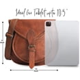 thumbnail image 3 of Bolso bandolera Rustic Town de piel vintage de 33 cm, 3 of 6