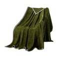 thumbnail image 3 of Xuniizn Soft Blankets, Throw Blanket for Couch, Flannel Sherpa Blanket Fleece Blanket for Adults, Cozy, Plush, Thicken, Reversible, Machine Washable, Army Green, 3 of 8