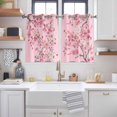 thumbnail image 2 of Spring Peaches Kitchen Curtains Window Panels, Botanical Blossom Flowers Branches Insulated Window Treatment Curtain, Grommet Curtains for Bedroom/Living Room/Bathroom, 2 Piece 52"Wx45"L, 2 of 8