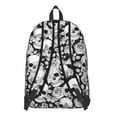 thumbnail image 3 of Artistic Skeleton and Skull Backpack, Durable School Bag Featuring Retro Floral Design with Mystic Gold and Geometric Elements, 3 of 5