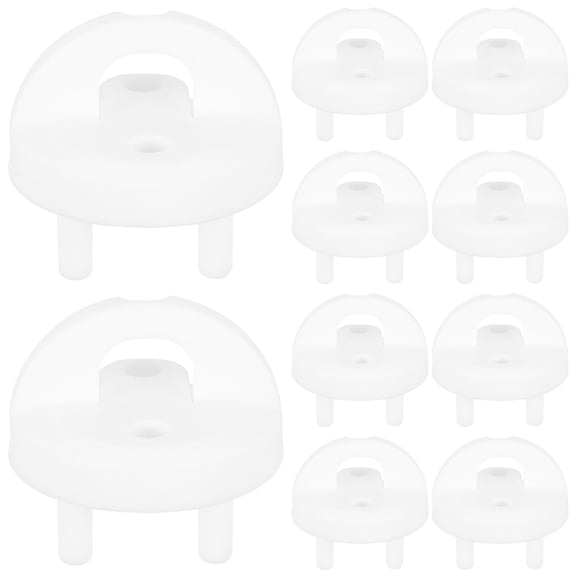 WRITWAA 10Pcs Quick Install Plastic Outlet Covers for Power Outlet Protection