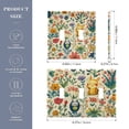 thumbnail image 2 of Yayeee Toggle Light Switch Wall Plate 2-Gang 4.56"x4.48" Decorative Outlet Cover, Floral Animals, 2 of 7