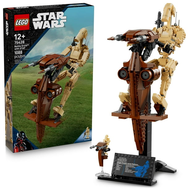 Juguete de construcción y aprendizaje LEGO Star Wars 75428 Battle Droid con STAP