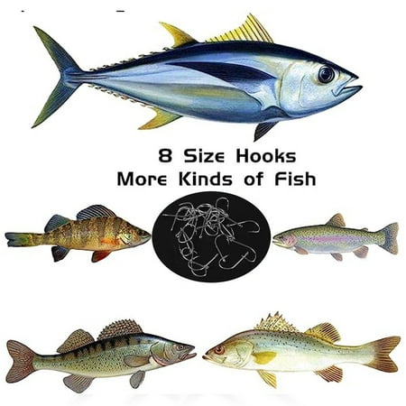 100 Piece Bag Of Double Back Thorn Fish Hooks High Quality Stainless Steel Tackle For Your Next Sea Fishing Trip! 1 Fangkenuo