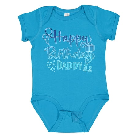 

Inktastic Blue Happy Birthday Daddy Gift Baby Boy or Baby Girl Bodysuit
