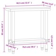 thumbnail image 4 of vidaXL Kitchen Work Table 82.5x30x85 cm Stainless Steel, 4 of 5