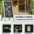 thumbnail image 4 of A-Frame Chalkboard 40" x 20", Double Sided Chalk Board Sign Board Freestanding Magnetic Sandwich Board Pine Wooden Chalkboard Easel for Cafe Shop Restaurant Wedding Party, Green, 4 of 5