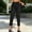 Black, variant on Women's High Waisted Slim Fit Ankle Pants with Button Zipper Pockets Stretchy Work Office Business Casual Commuter Tailored Trousers.
