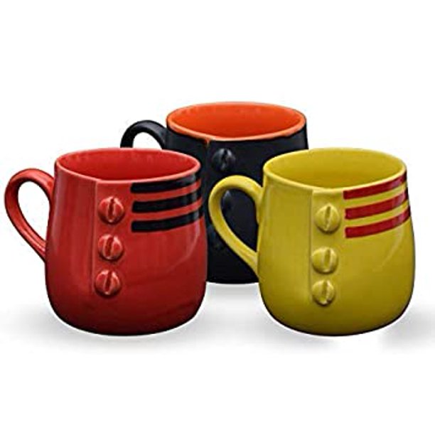 Storeindya Diwali Gift Decoration Set Of 3 Stoneware Mugs Handcrafted Ceramic Coffee Cup Mug Pottery Cup Kitchen Dining Serveware Accessories Diamond Design Multicolor Set Of 3 Walmart Com Walmart Com