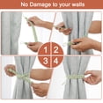 thumbnail image 4 of Uxcell 6Pack 58cm/23" Curtain Tiebacks Braided Drapery Holdback Holder, Khaki, 4 of 6