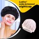 thumbnail image 3 of Capó de pelo de ancho de ala ancha cabeza de baño bufanda tapa de dormir de moda softness sombrero turbans cabeza cubierta de pelo envolturas para las mujeres champán durmiendo sidaley AP008211-16, 3 of 6