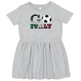 thumbnail image 3 of Inktastic Go, Italy Soccer, Football Girls Toddler Dress, 3 of 5
