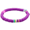thumbnail image 1 of Disc Bead Bracelet Stackable Rainbow Heishi Bead Bracelet Summer Beach Bracelet, 1 of 8