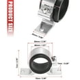 thumbnail image 3 of Unique Bargains 43mm Inner Diameter Auto Car Fuel Pump Clamp Mounting Bracket Aluminum Alloy Red, 3 of 6
