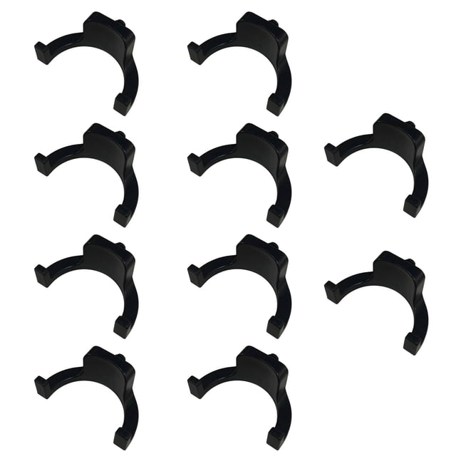 She D Storage Hook Kit 10 Pack Heavy Duty Utility Hangers for Tool Organization (4 Styles: Double Ended/J Hook/U Hook/Threaded) Wall & Side Panel Mount