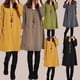 thumbnail image 5 of Vestido de mujer de otoño invierno, vestido suelto de manga larga con cuello en V Irfora  Negro XXXXXL, 5 of 7