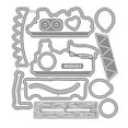 thumbnail image 3 of YAOMOBB Découpe de Timbre en Silicone Transparent DIY Scrapbooking Arts Estampage Réutilisable Facile à Utiliser Motifs Uniques Découpe de Timbre Transparent, 3 of 7