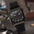 thumbnail image 3 of Reloj De Cuarzo Informal Para Hombres, Reloj Para Hombres Correa De Cuero De PU Aspecto De Moda Fácil De Leer Para Correr, 3 of 7