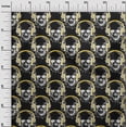 thumbnail image 2 of oneOone Rayon Yellow Fabric Skull Sewing Material Print Fabric By The Yard 56 Inch Wide, 2 of 5