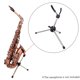 thumbnail image 2 of Soporte Soporte de saxofón plegable Soporte de piso de metal portátil Alto Sax Soporte de aleación de aluminio con bolsa de transporte Irfora Soporte, 2 of 7