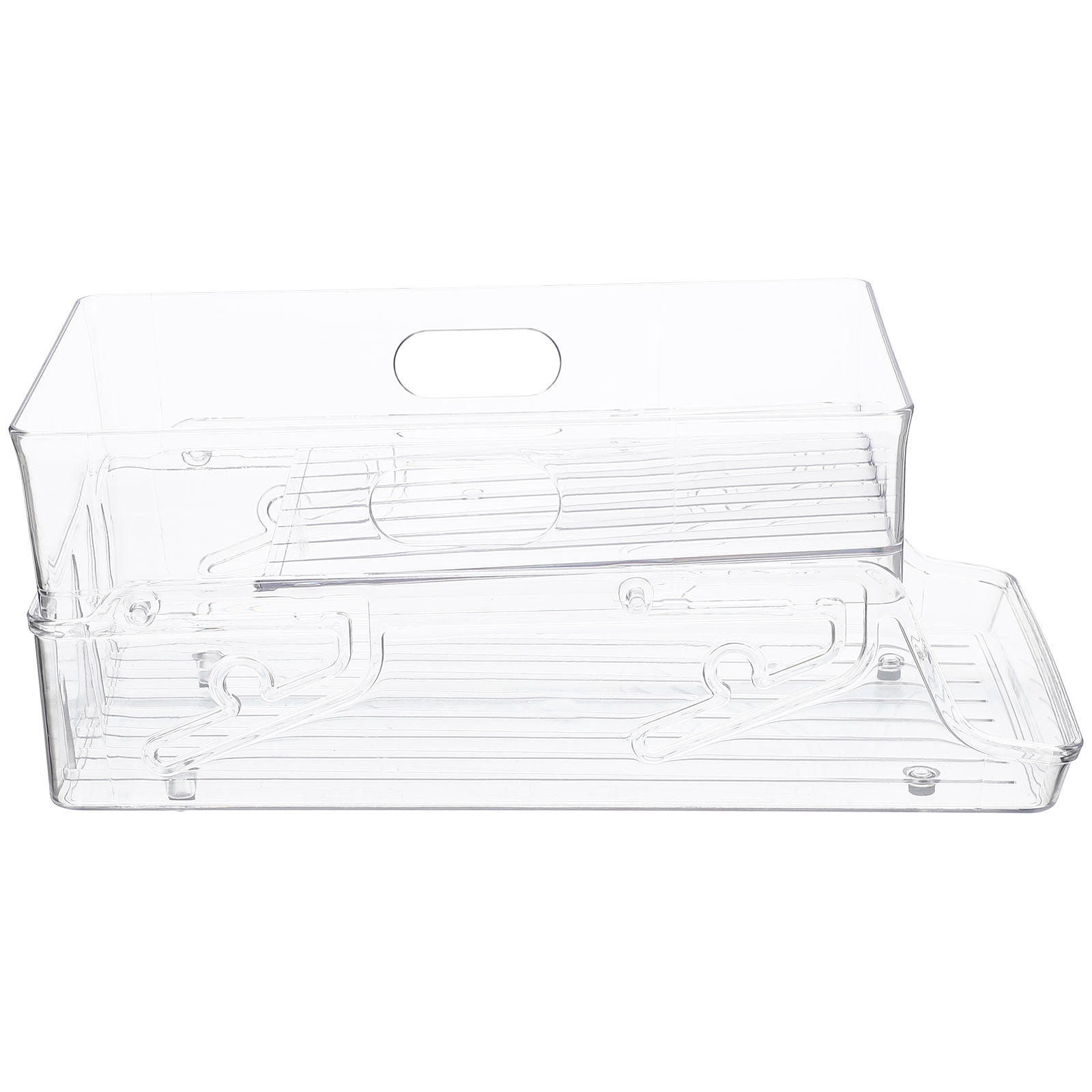 UPOUART Double Layer Can Organizer Rack, Beverage Storage Shelf for Kitchen, Fridge, Home & Restaurant, 1 Set