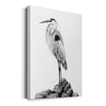 thumbnail image 2 of Shoreline Heron in B&W II Premium Gallery Wrapped Canvas - Ready to Hang, 2 of 7
