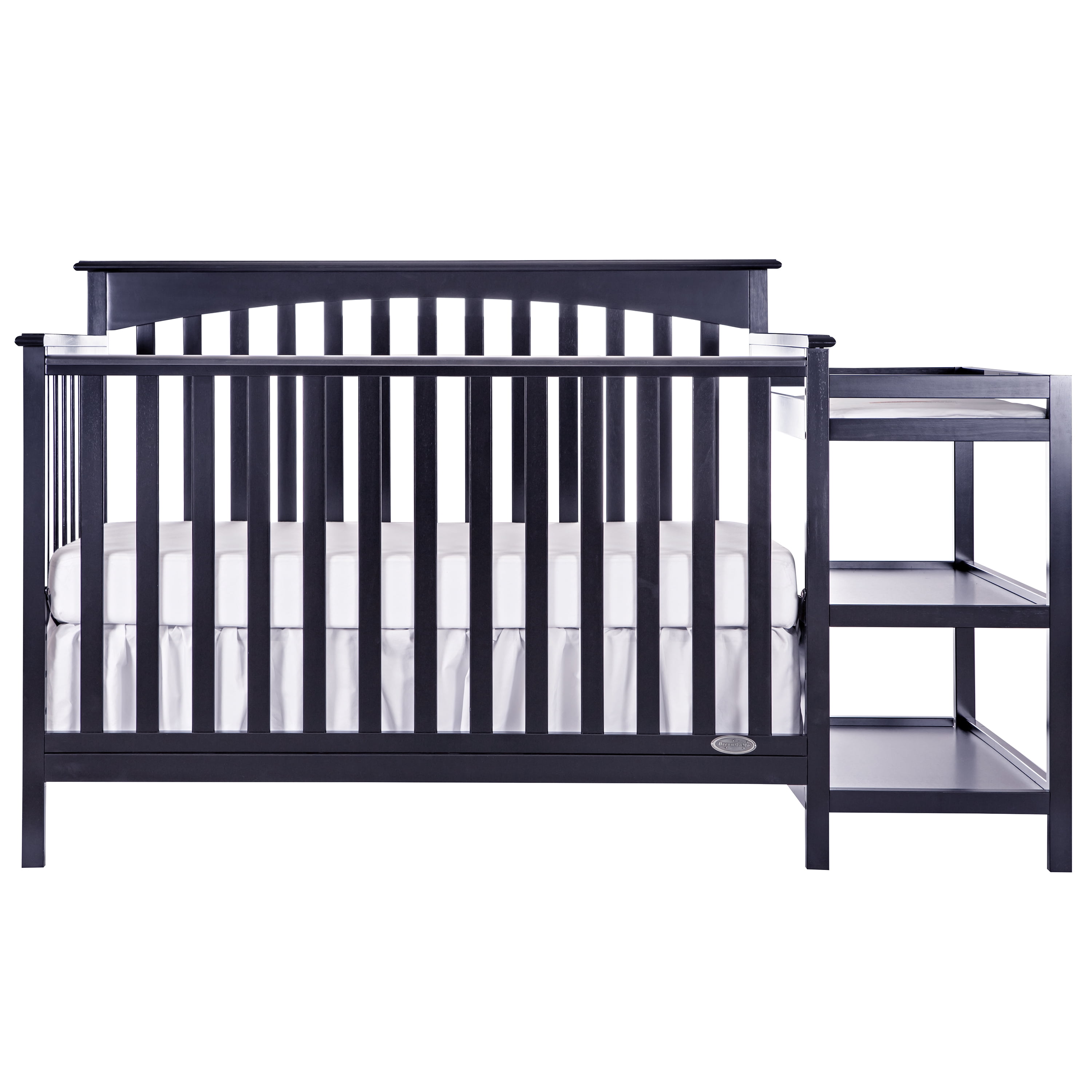 Dream On Me Chloe 5-in-1 Convertible Crib and Changer, Navy