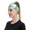 thumbnail image 4 of Wukai Vintage Floral Sports sweatband,Men & Women Sweatband Headband for Running, Cross Training, Racquetball, Working Out, 4 of 7