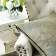thumbnail image 2 of Home Soft Things Jacquard Chenille Big Zipper Throw Pillow Cover 2 Piece Set - Taupe/Sage - 20" x 20", 2 of 4