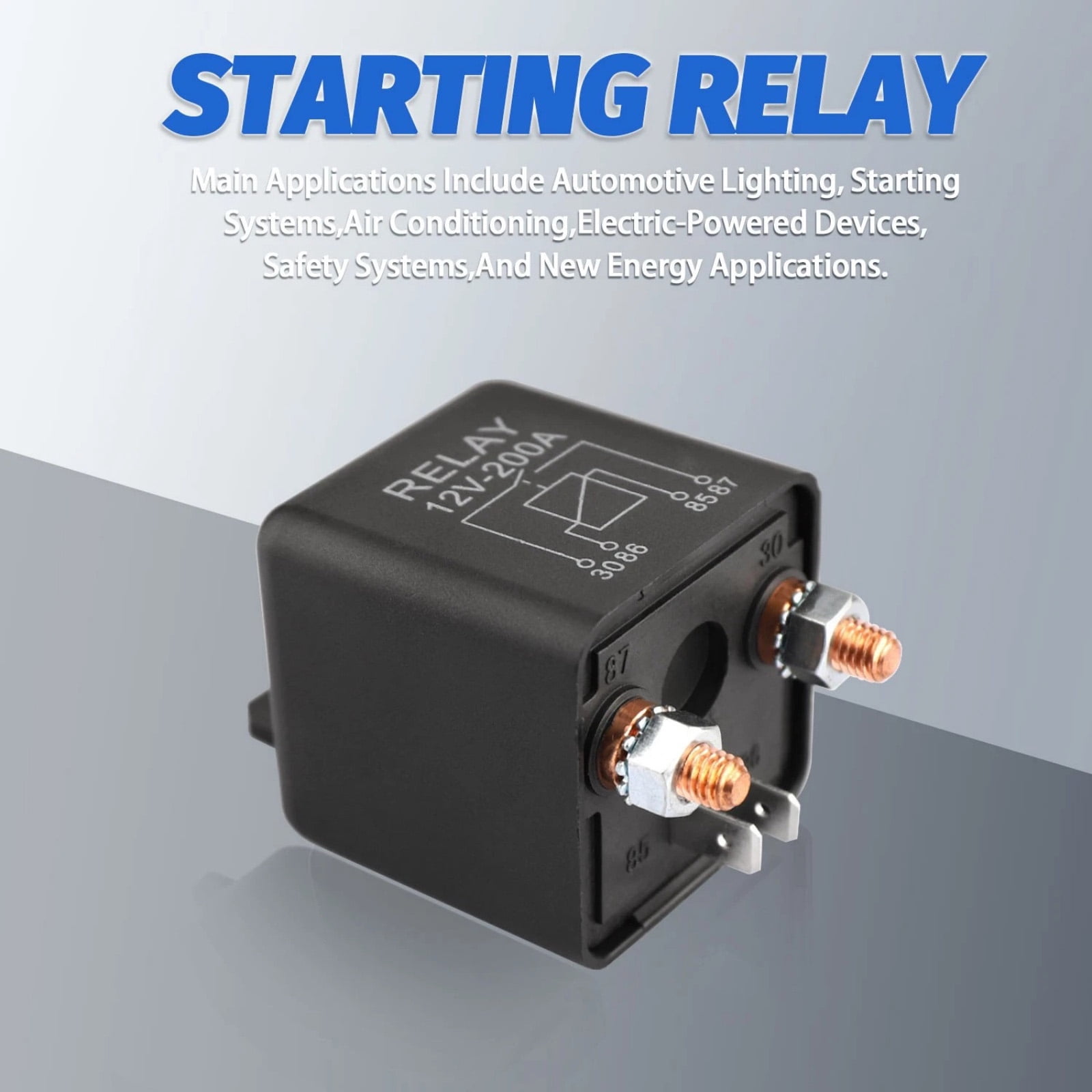 GUYUTING 12V 200A Automotive Relay 10 Million Mechanical Life For Vehicle Split Charging High Power Electrical Application