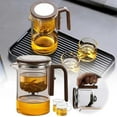 thumbnail image 1 of WIFKLSIIPG Water Separation Glass Teapot with Wooden Handle Witchcraft Teapot Magical Teapot Glass Teapot with Infuser Glass Teapot with Strainer Clear Teapot Tea Water Separation Teapo, 1 of 3