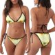thumbnail image 3 of Fotbe Sunflowers On A Yellow Background Traje de Baño para Mujer de Dos Piezas – Bikini Sexy de Tirantes Tipo Halter con Diseño Triangular, 3 of 6