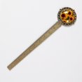 thumbnail image 2 of Sunflower Book Lover's Delight: Lace Bookmark in Antique Bronze - a Stylish Accessory to Mark Your Spot!, 2 of 5